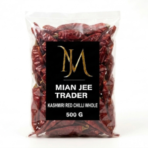 Mian Jee Traders Whole Kashmiri Red Chilli 500g