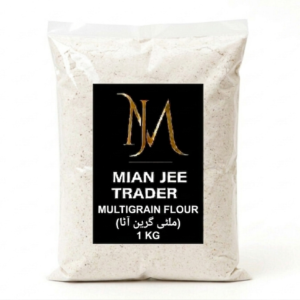 Mian Jee Trader Multigrain Flour 6-Grain Mix 1kg Bag.