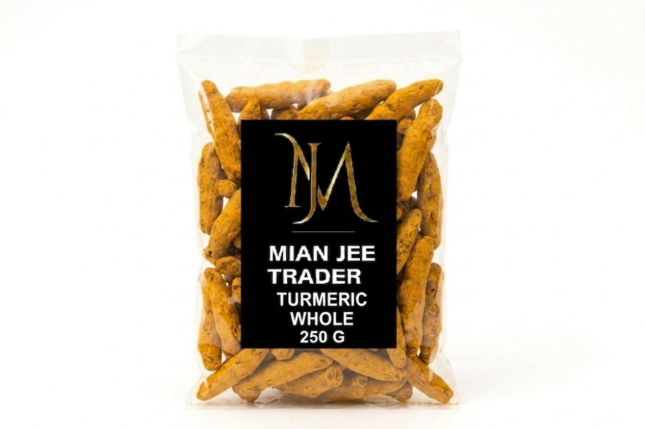 Mian Jee Trader Whole Turmeric Fingers Haldi Ganth 250g Pack