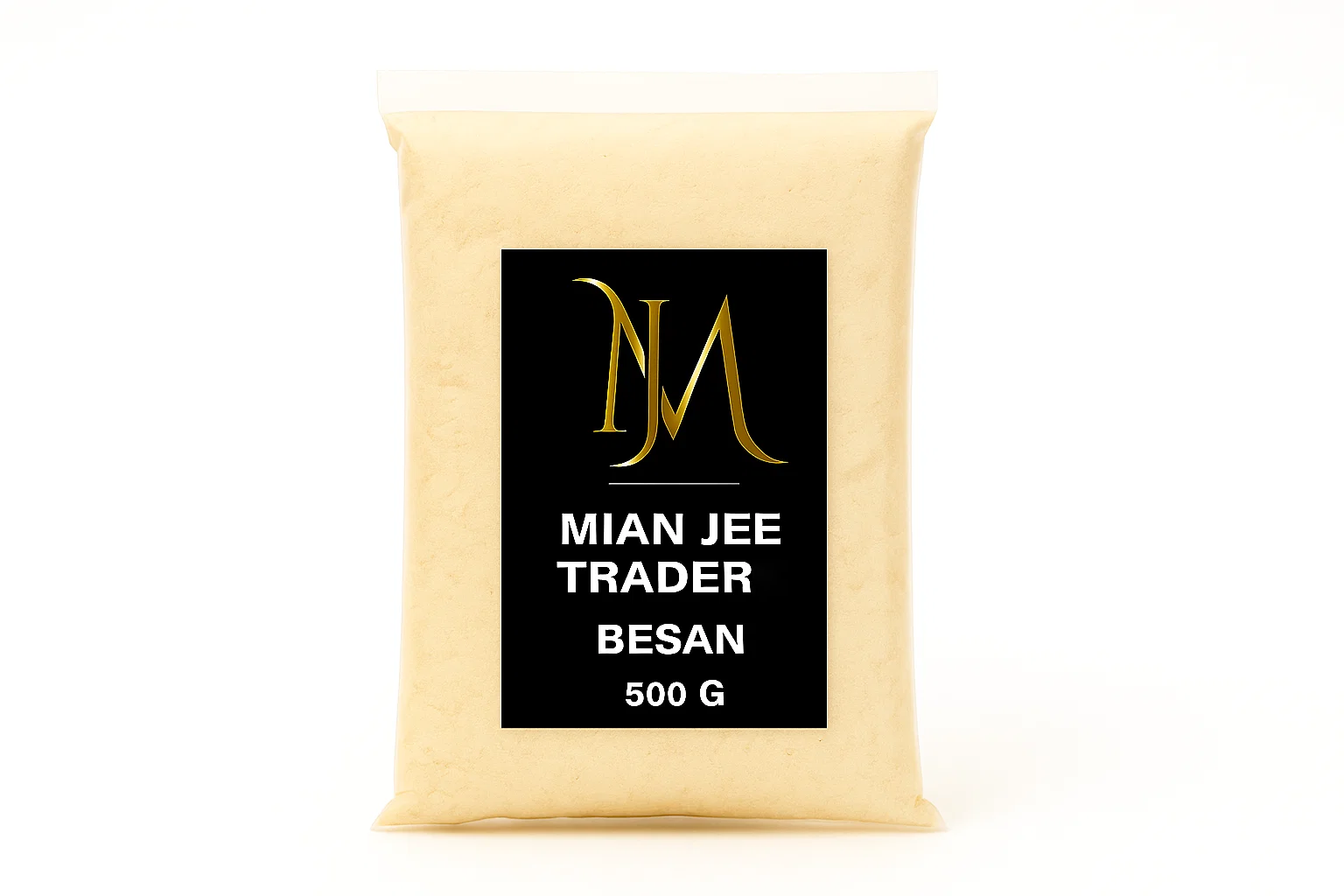 Mian Jee Trader Pure Gram Flour Besan 500g Bag